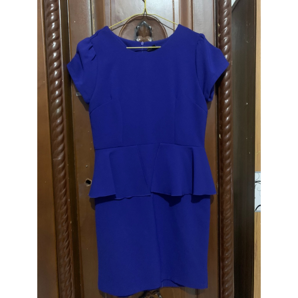DRESS BIRU ELEKTRIK | preloved