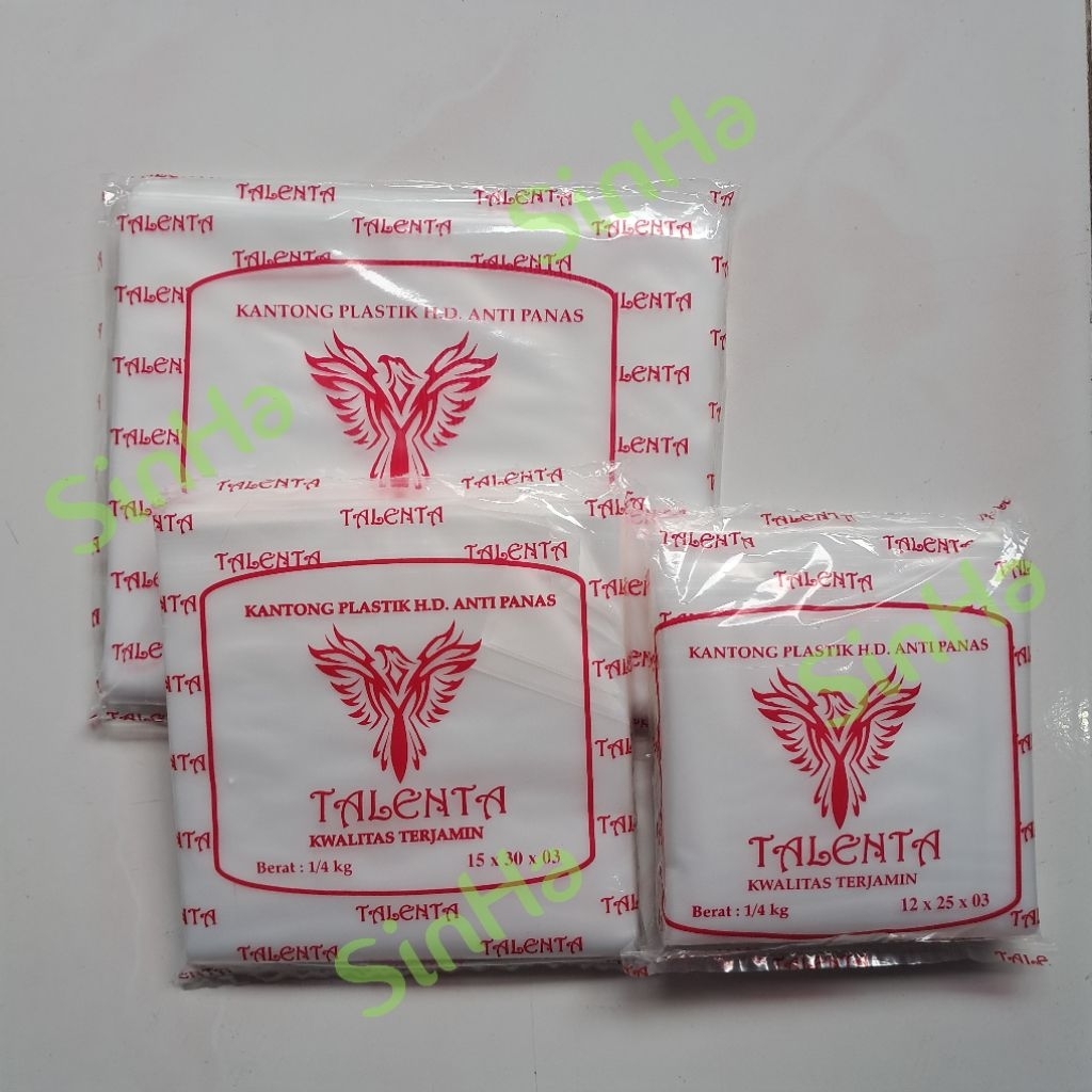 Kantong Plastik HD anti panas TALENTA ( 12x25 / 15x30 / 20x35 )