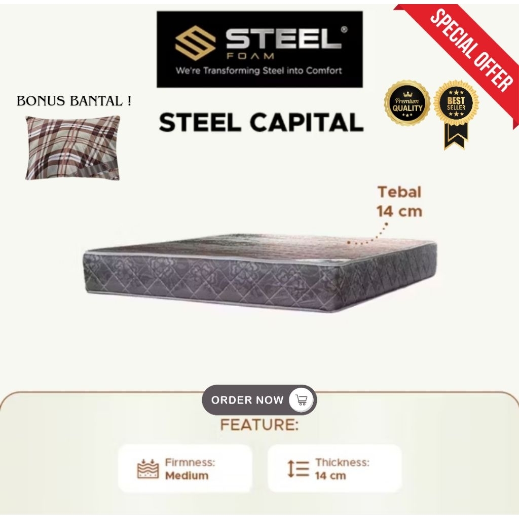 [READY STOCK] KASUR BUSA STEEL TYPE CAPITAL | TILAM BUSA STEEL TYPE CAPITAL