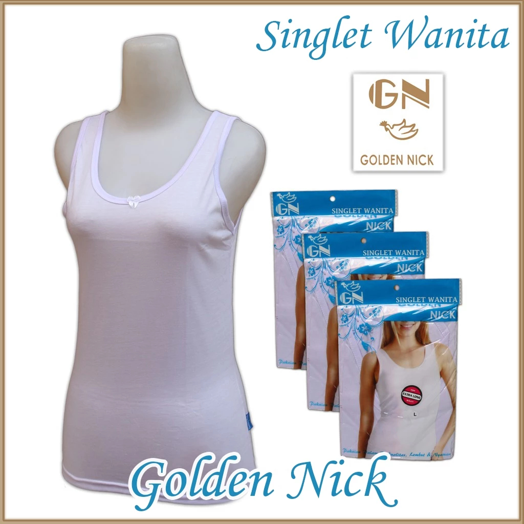 SINGLET GOLDEN NICK / Kaos Dalam Wanita / Singlet / Kamisol / Kaos / Tank TOP Wanita / Golden Nick /