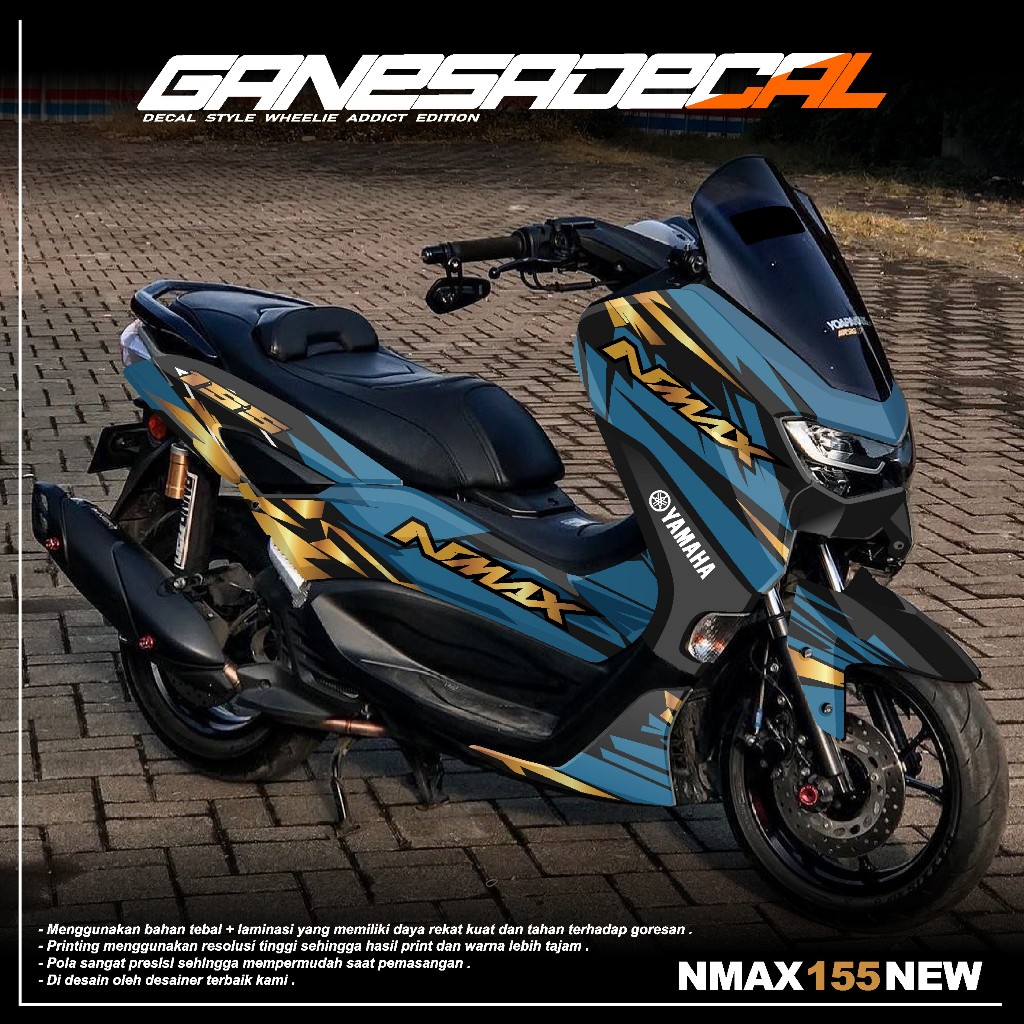 Decal Stiker Nmax 155 New Fullbody Tahun 2020 2021 2022 2023 Terlaris -  Decal Sticker Nmax 155 Conn