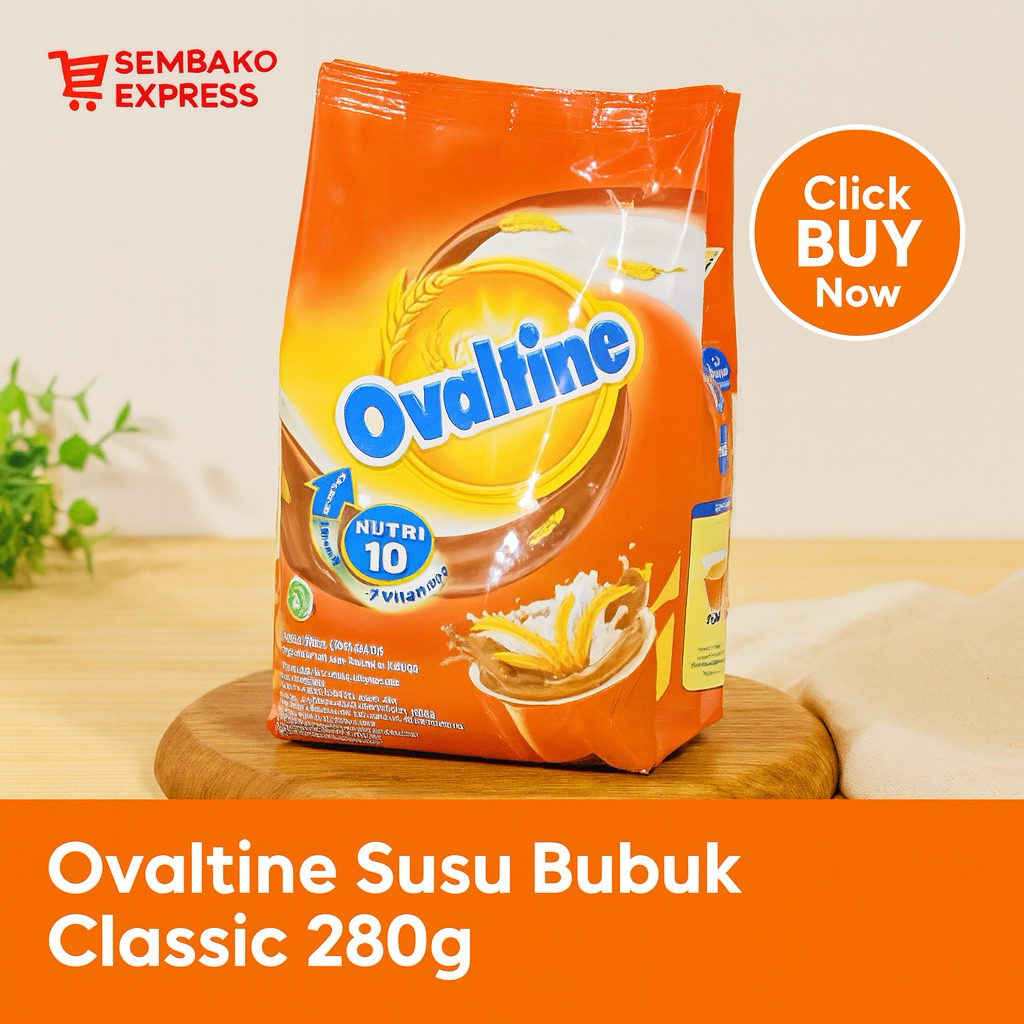 

Ovaltine Susu Bubuk Classic 280g