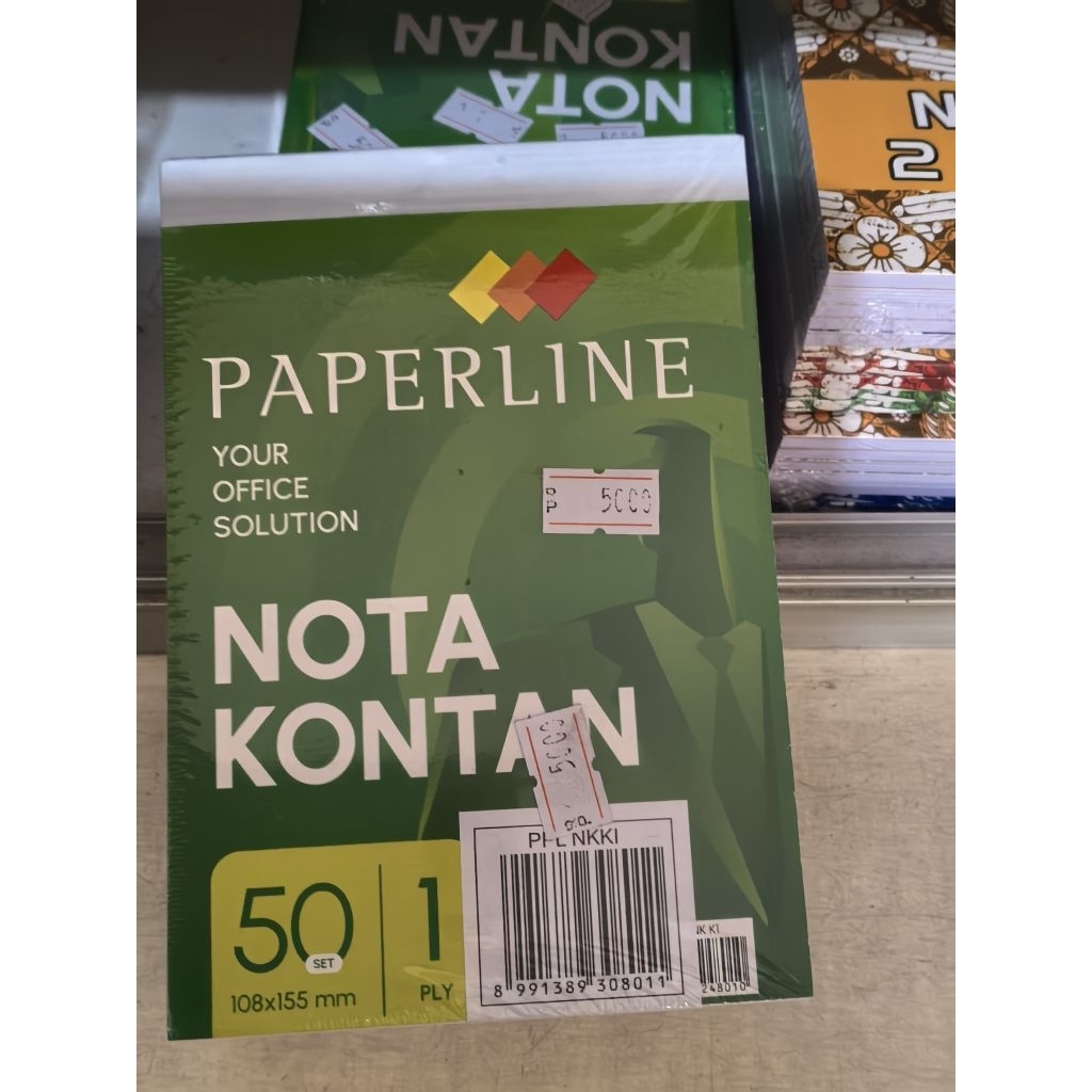 

PAPERLINE NOTA KONTAN 1PLY (1PCS ISI 50 LEMBAR)