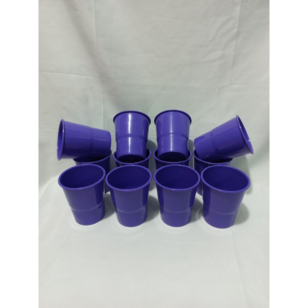 12 PCS/ 1 LUSIN GELAS KOPI / GELAS PLASTIK MURAH MERIAH