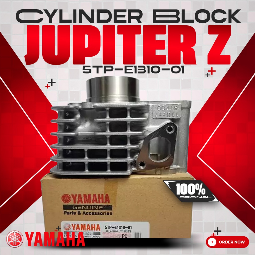 CYLINDER BLOCK BLOK SEHER PORING BORING + PISTON KIT KOMPLIT SET ASSY YAMAHA ORIGINAL ASLI JUPITER Z