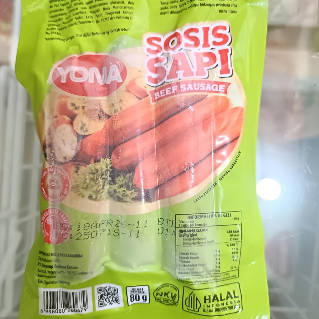 

Yona Sosis Sapi Merah mini isi 3pcs