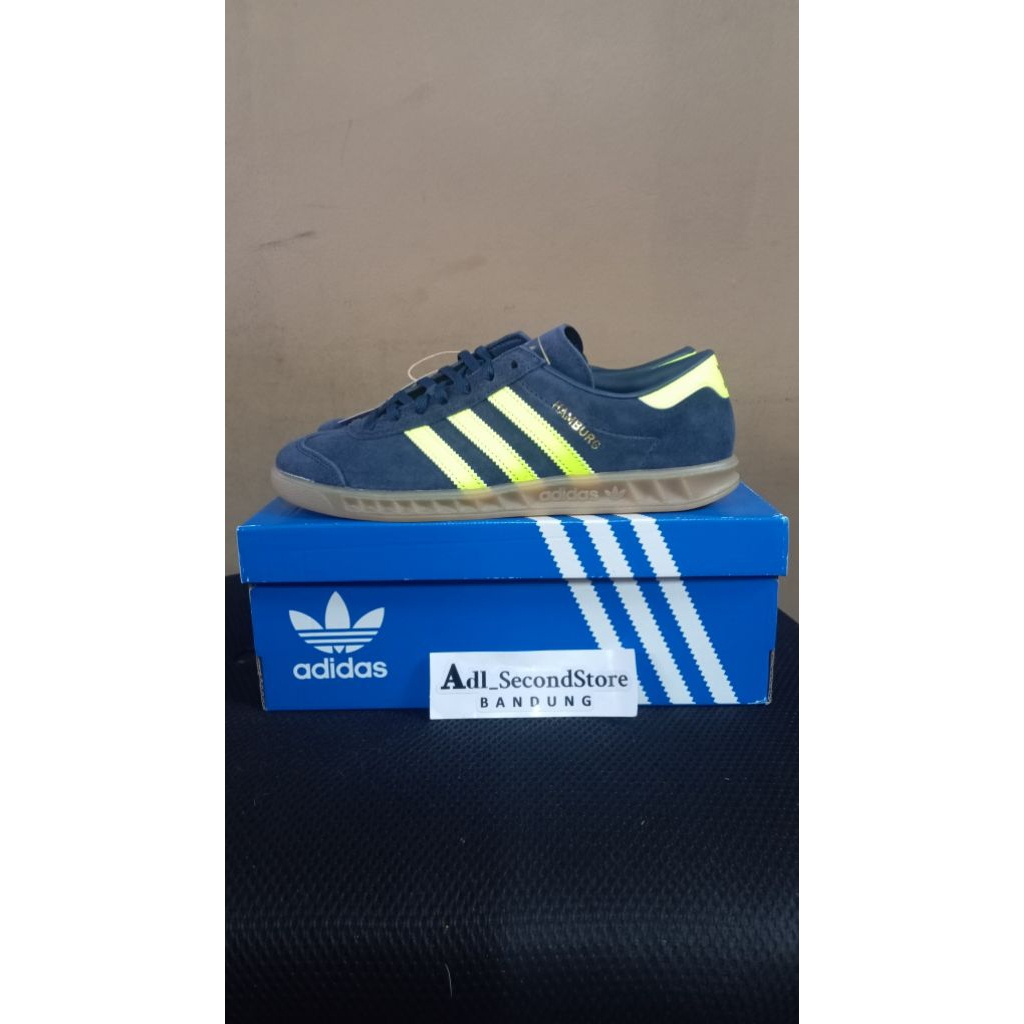 adidas hamburg original navy yellow