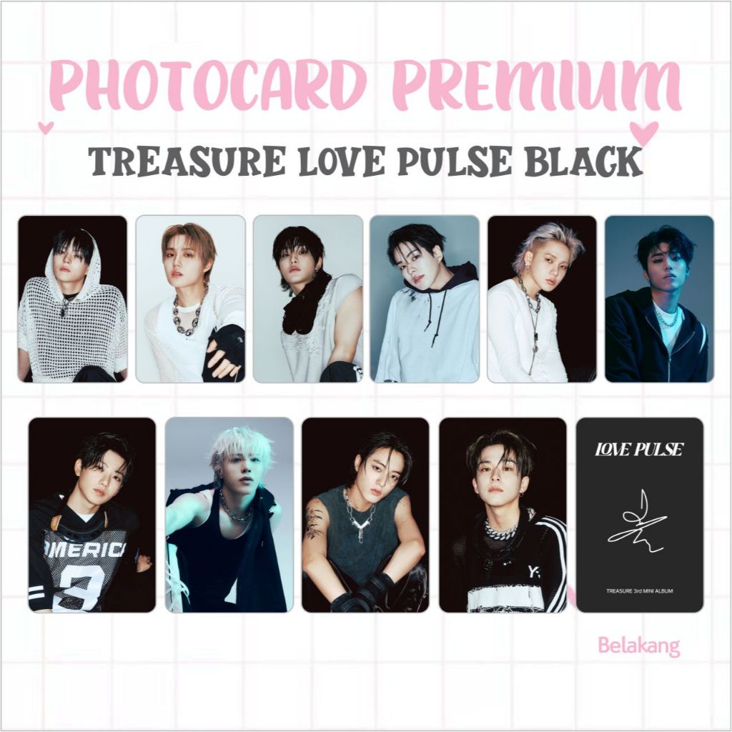 PHOTOCARD TREASURE 1 SET YELLOW REBOOT PLEASURE KINGKONG