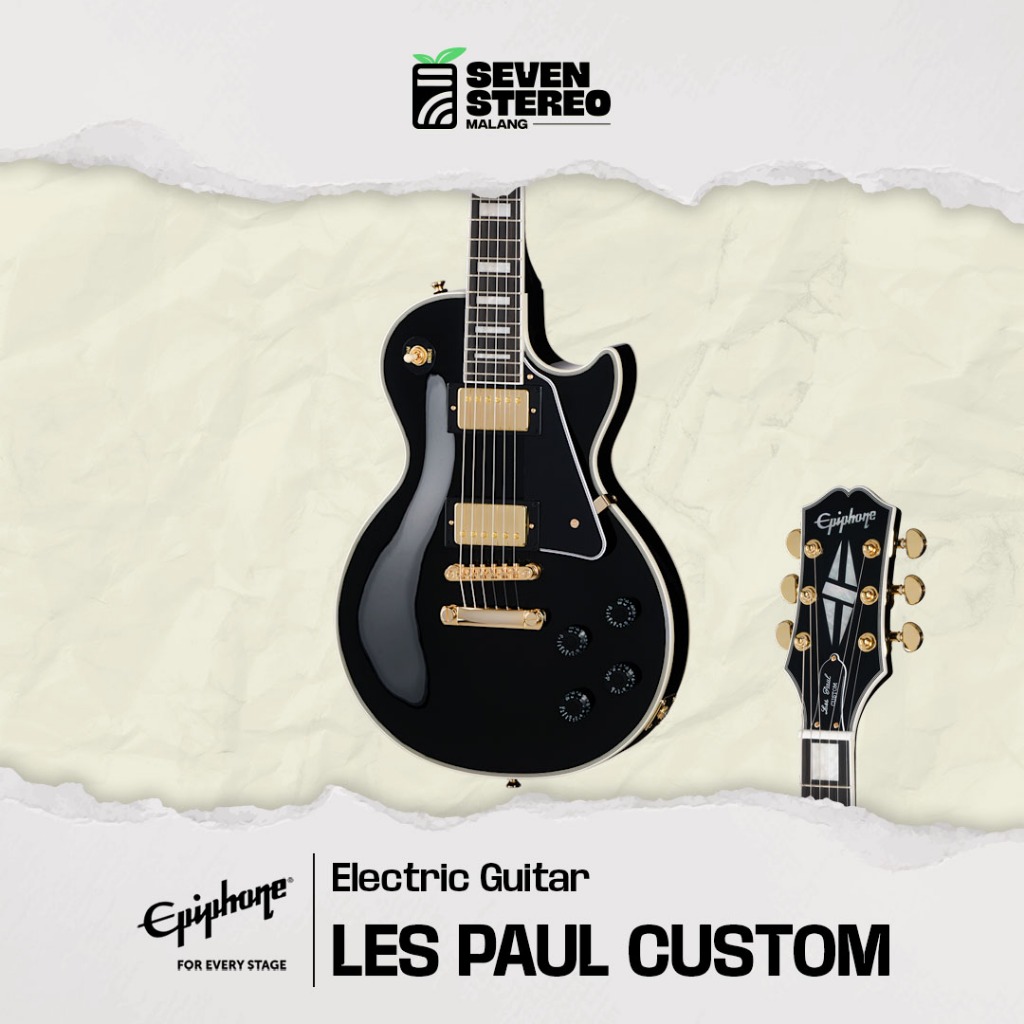 Epiphone Les Paul Custom Ebony W/ Gigbag