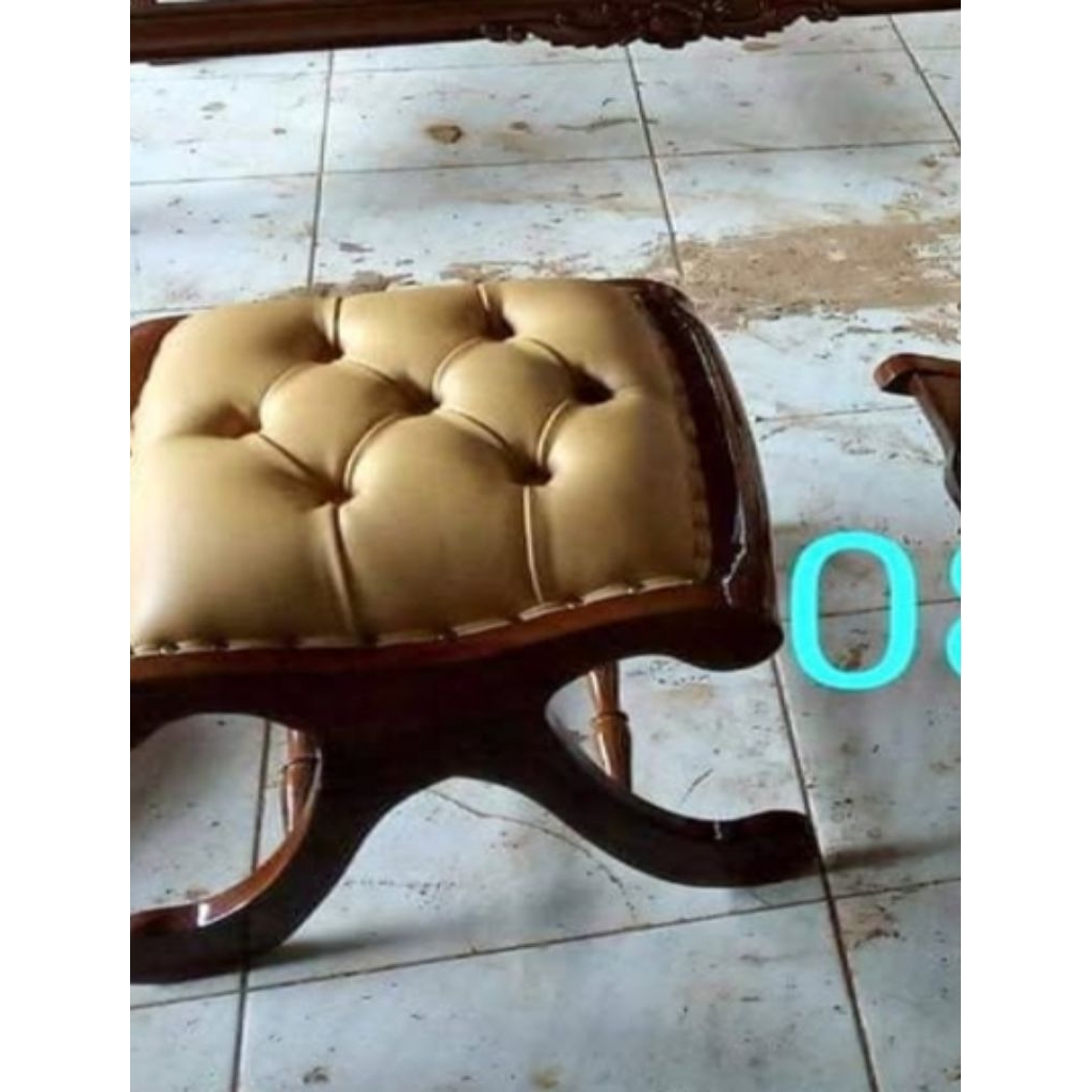 Sofa stool scandinavian kayu jati furniture jepara