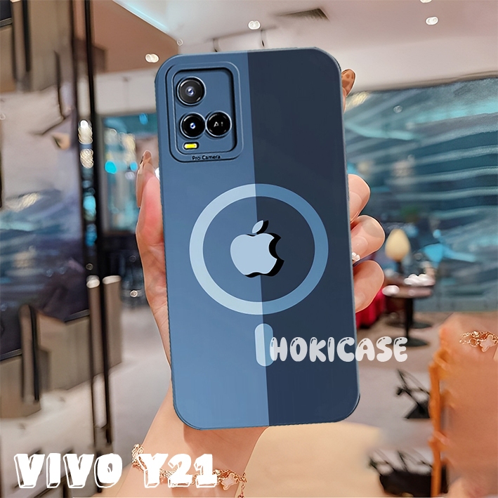Case Hp Vivo Y21 Y21T Y21A Y33S Motif logo apple best seller aesthetic keren terbaru all type handph