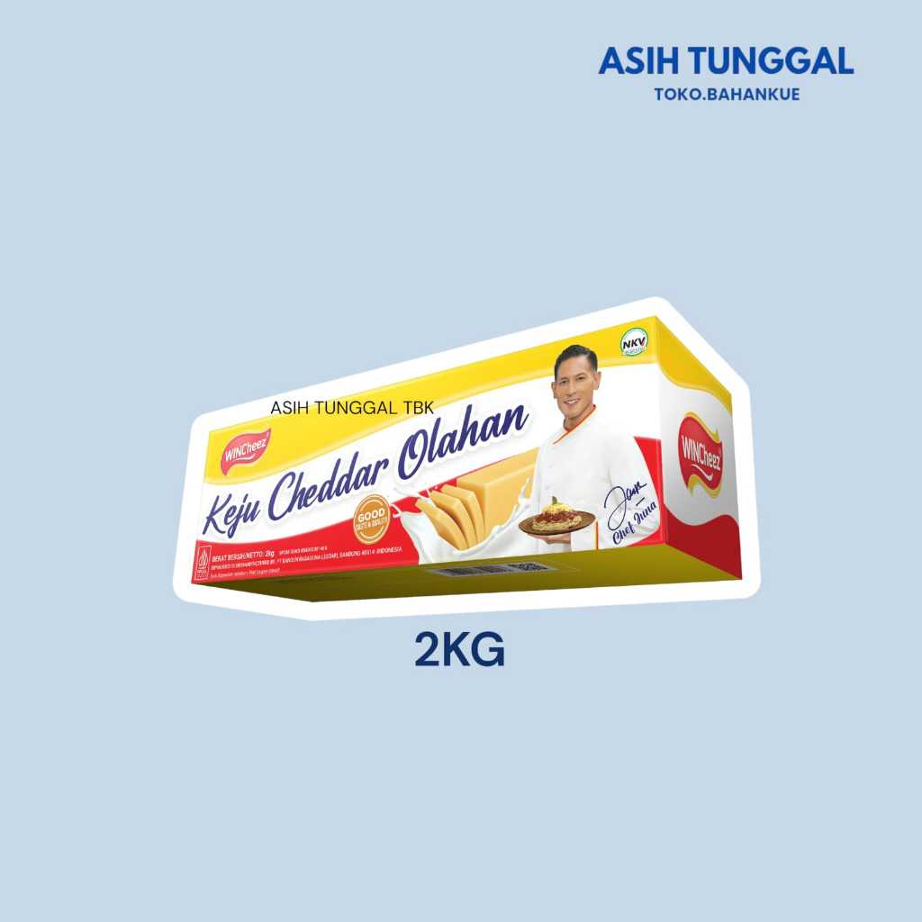 

Wincheez Cheddar Cheese Regular 2 KG | Beli 2 Lebih Murah | Keju Serbaguna | Keju Block 2 Kg Utuh