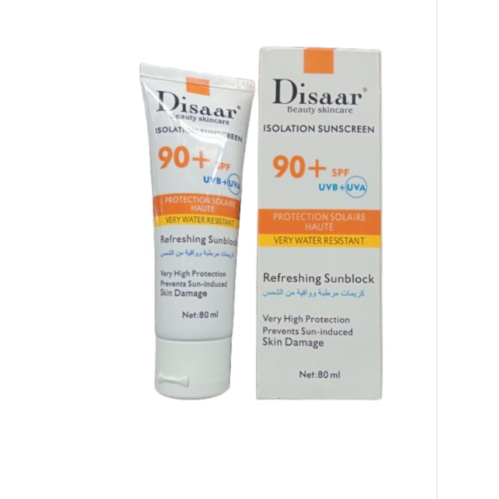 Disaar sunblock SPF 90 UVB + UVA /sunblock /Tabir Surya.