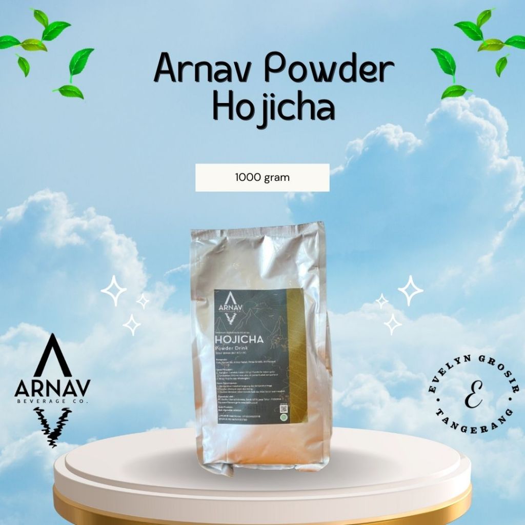 Arnav Powder Drink Hojicha - Bubuk Minuman Hojicha 1 Kg