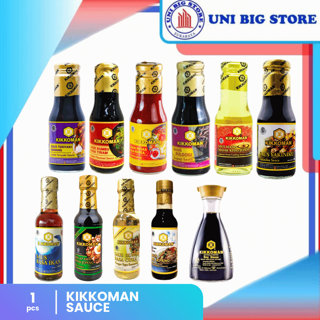 

Kikkoman Sauce Saos Teriyaki Gochujang Bulgogi Soy Tiram Bulgogi Mirin Saus 300 ml