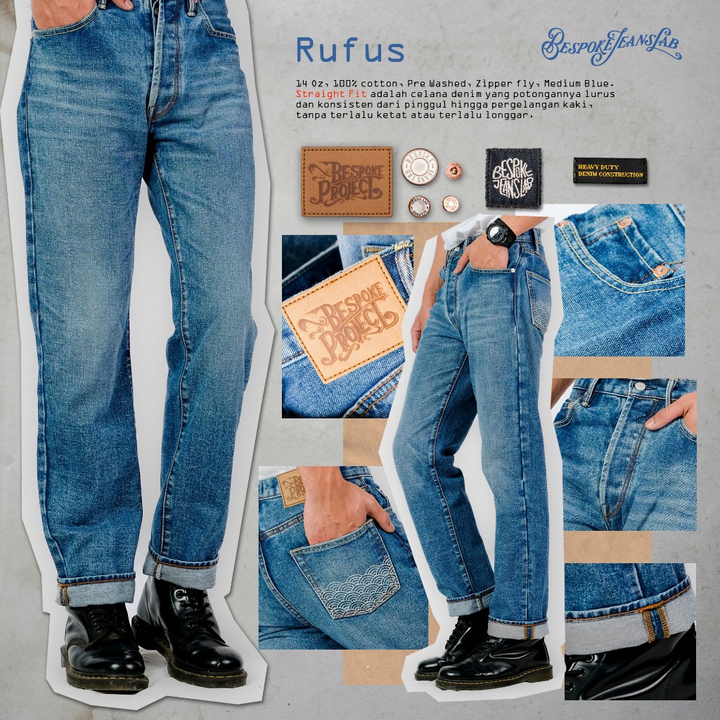 Bespoke Project - Celana Jeans Rufus Straight