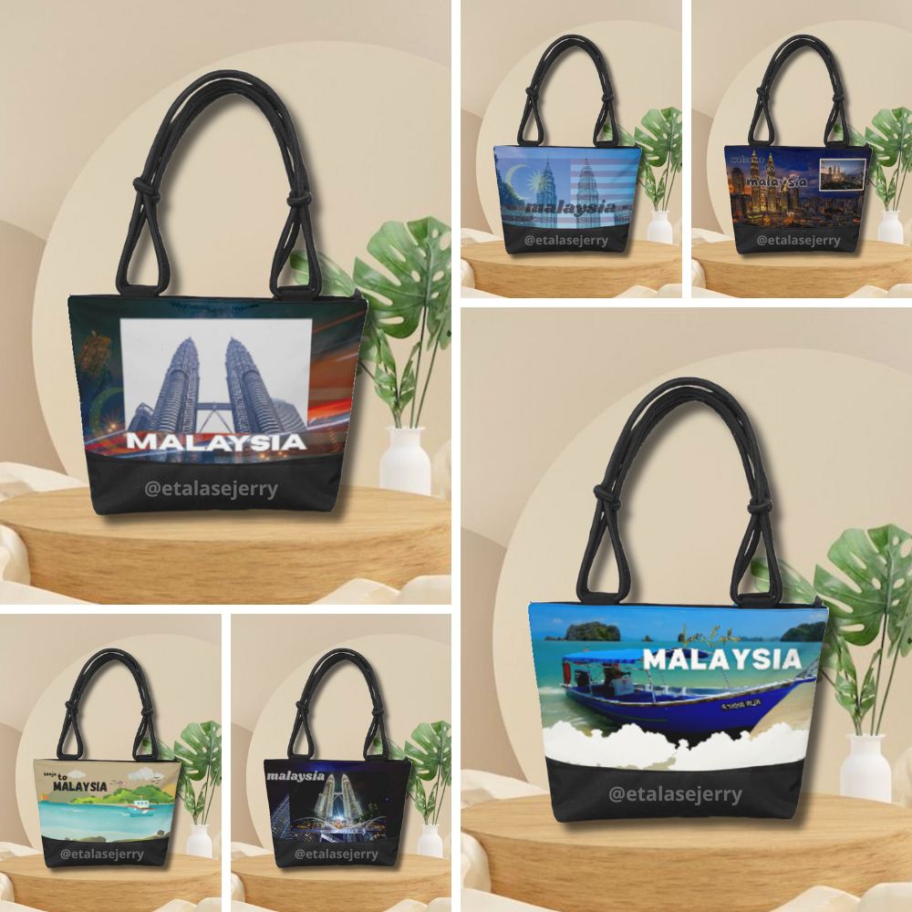 Tas Souvenir Tali Sumbu Tote Bag Wanita Malaysia