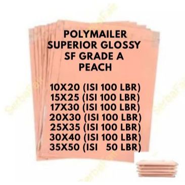 

POLYMAILER COLOR SF GRADE A / POLYMAILER WARNA PEACH / 100% QUALITY