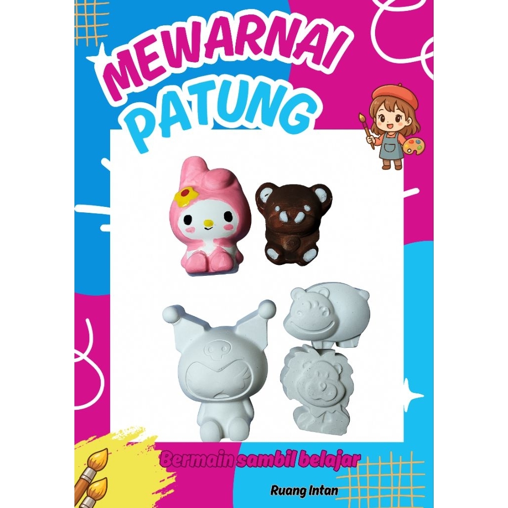 

Gypsum Painting/Mainan edukasi mewarnai