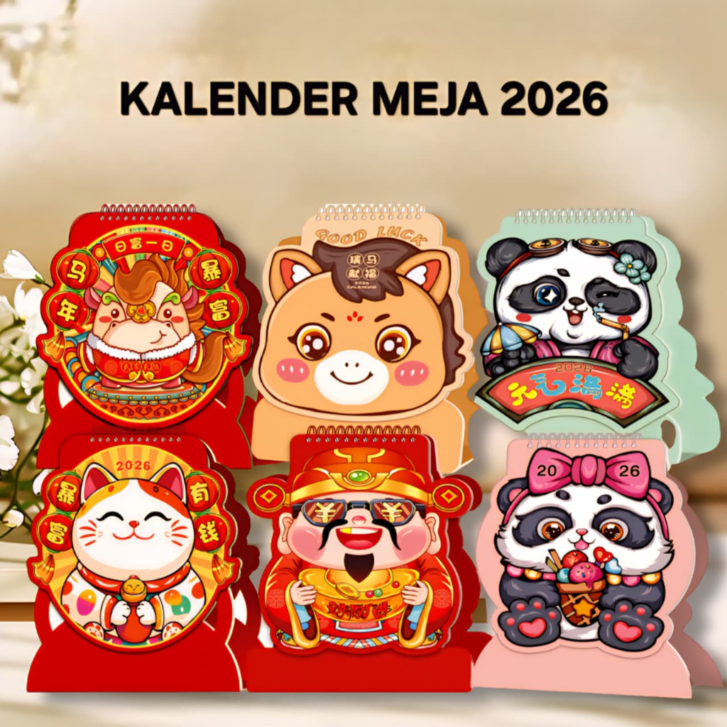 

19Cm Kalender Meja Luckycat Lucky Cat 2026 Kalender Meja Interior Ruangan Kalender Meja Landscape
