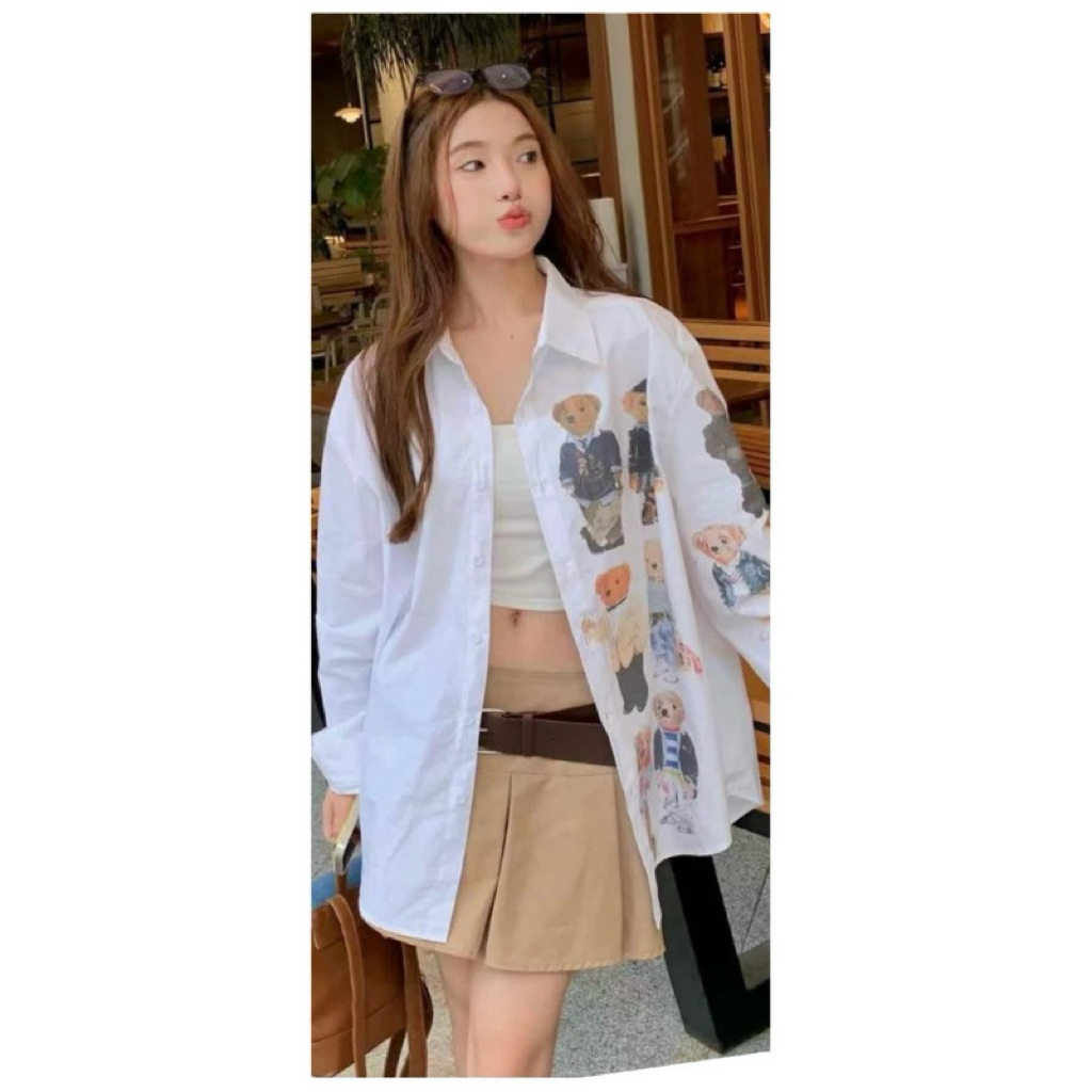 [New] Kemeja Moschino Teddy Bear