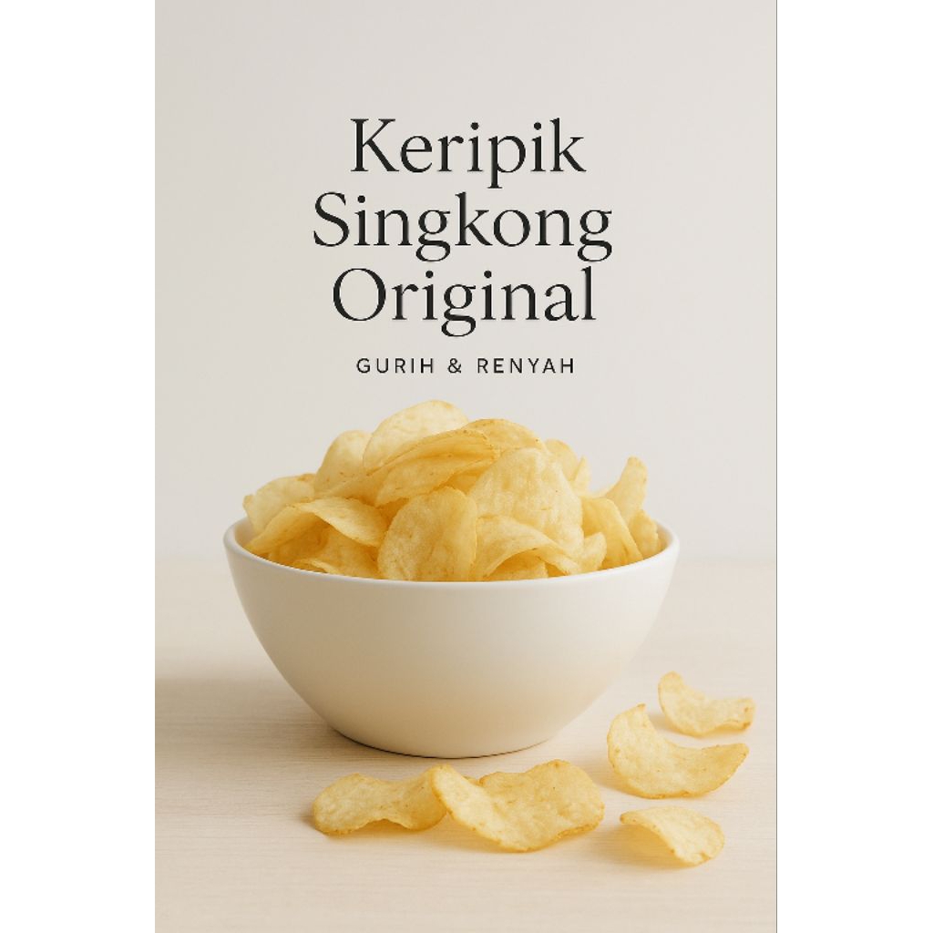 

Keripik Singkong original Renyah dan Gurih 250g