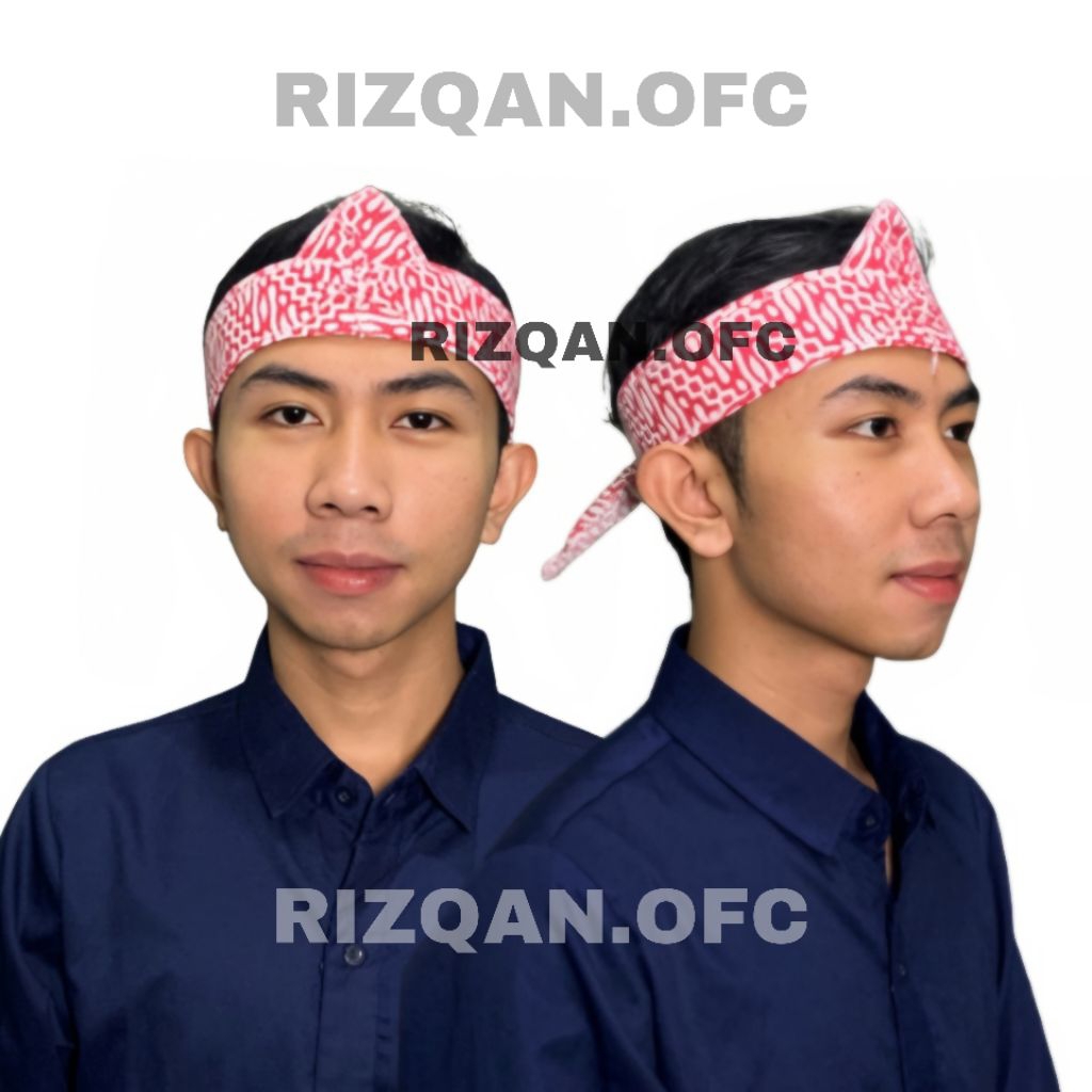 Ikat Kepala Batik Merah Putih Iket Kepala Sunda Iket Kepala Laki Laki Iket Kepala Instan Iket Kepala