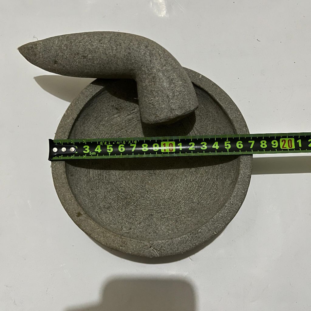 COBEK BATU KALI ASLI FREE ULEKAN | 17 cm