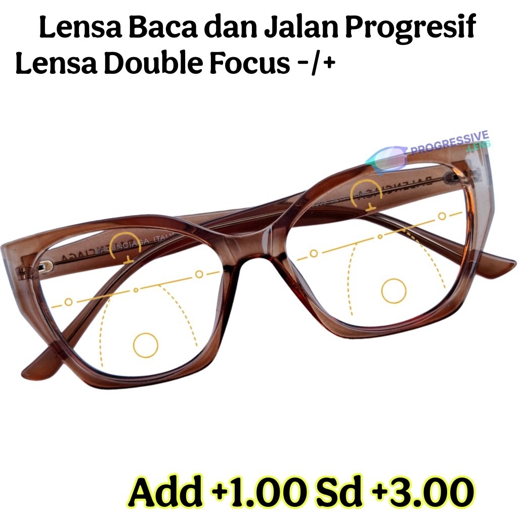 Frame Kacamata Baca Plus Wanita kode 5209, Kacamata wanita Baca dan Jalan Progresif Antiradiasi | Fr