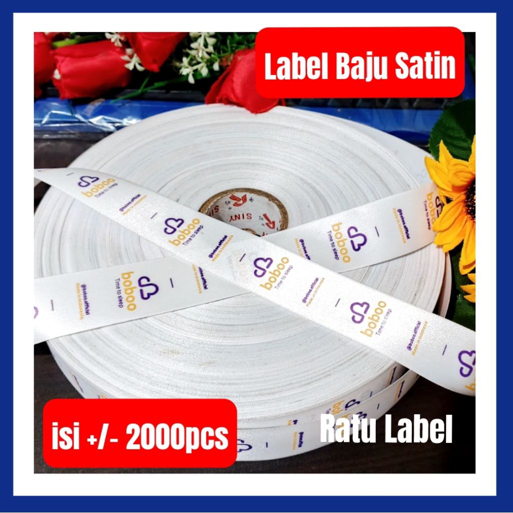 

Label Baju Printing Custom nama Merk Sendiri 1 rollFree desain 1 roll sekitar 200 yard bisa jadi sekitar 2000pcs lebih siahkan cekout sekarang