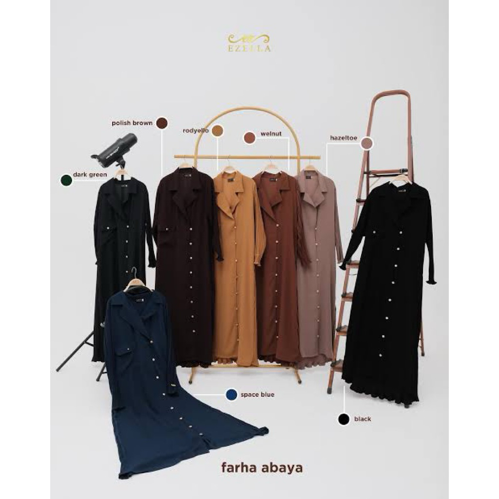 NWT Farha abaya black by ezella zura anti UV