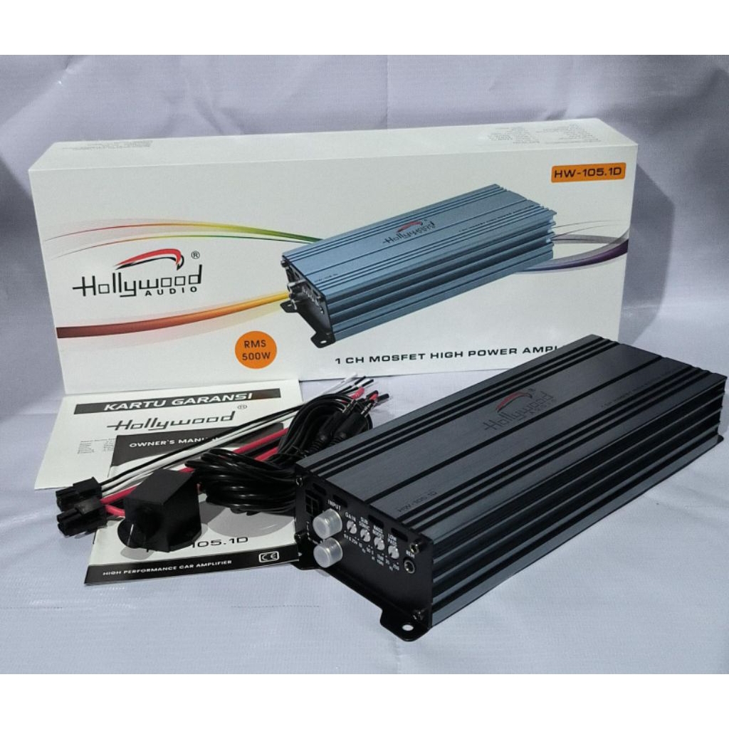 Power Mobil Hollywood HW-105.1D | Monoblock Class D High Power / Audio mobil