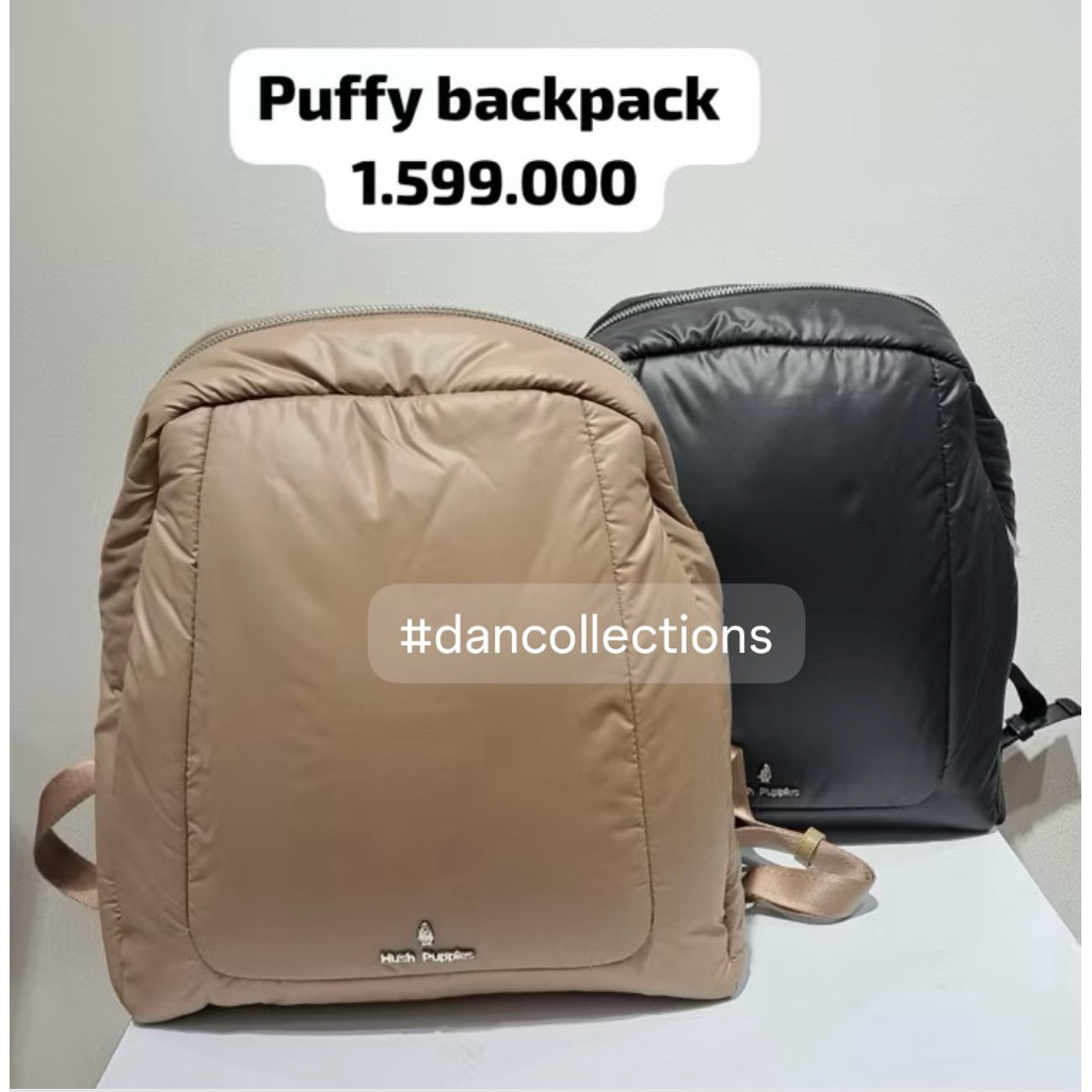 READY,TERBARU,TAS RANSEL PUFFY ORIGINAL HUSH PUPPIES,SALE