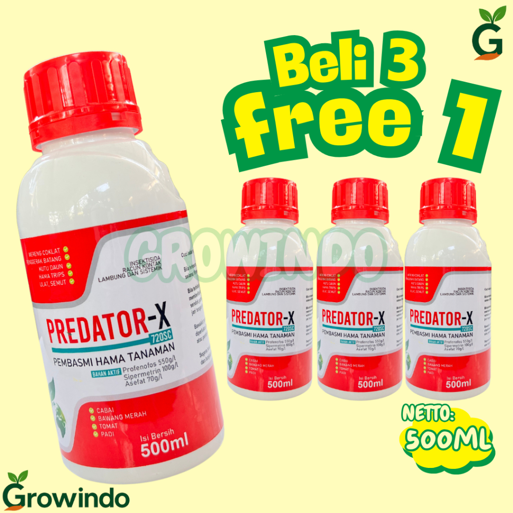 Predator X 720SC 500ml Insektisida Basmi Thrips Ulat Kutu Daun