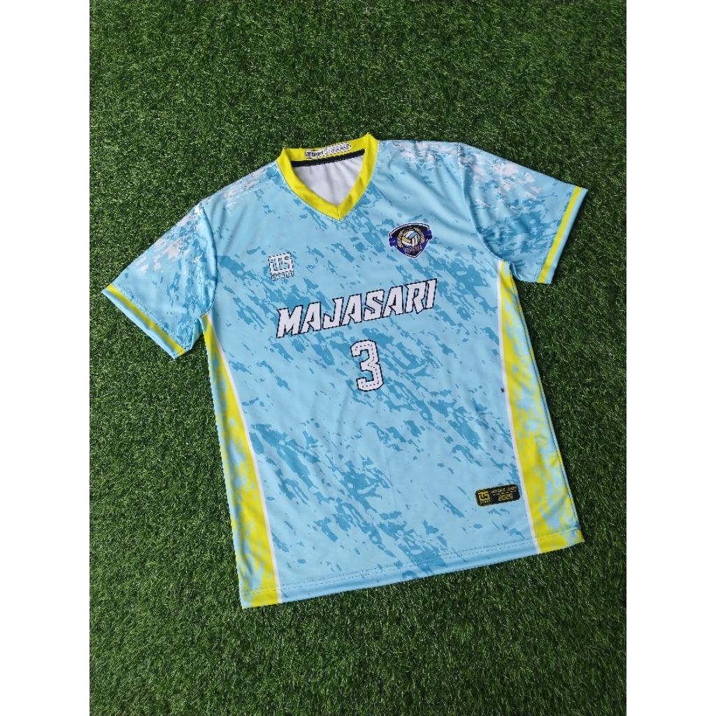 Kaos Jersey Voli Full Printing Gratis Tambah Nama Nomor Logo Sponsor