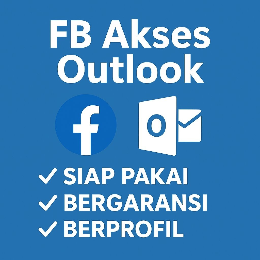 FB Fresh Outlook | Akun Facebook Berprofil | Siap Digunakan | Bergaransi