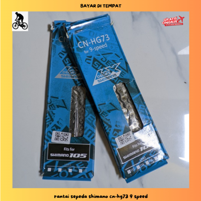 rantai sepeda shimano cn-hg73 9 speed