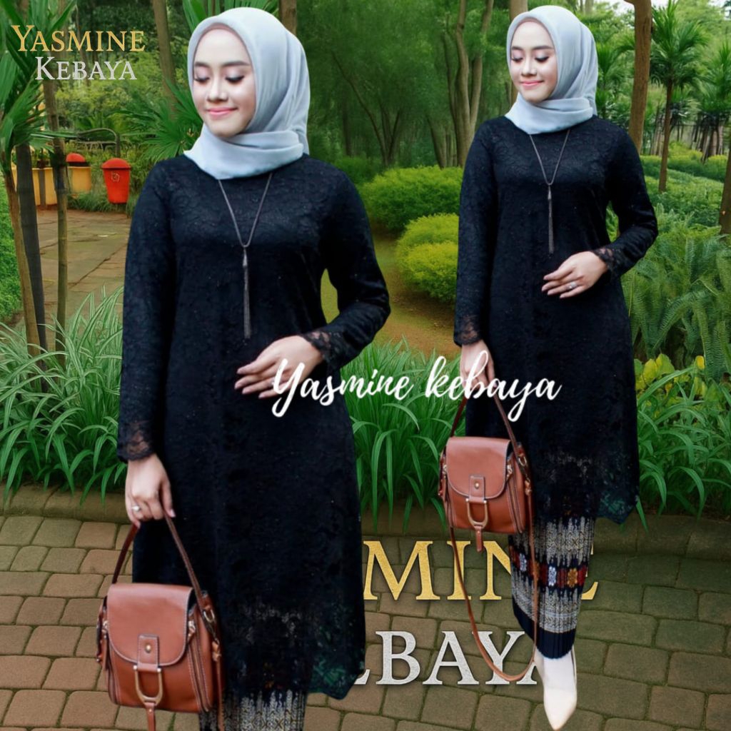 Kebaya Brokat Tunik Modern Set Tunik Brukat Muslim Kebaya Ibu Hajat Kondangan Lamaran Bridesmaid Nik