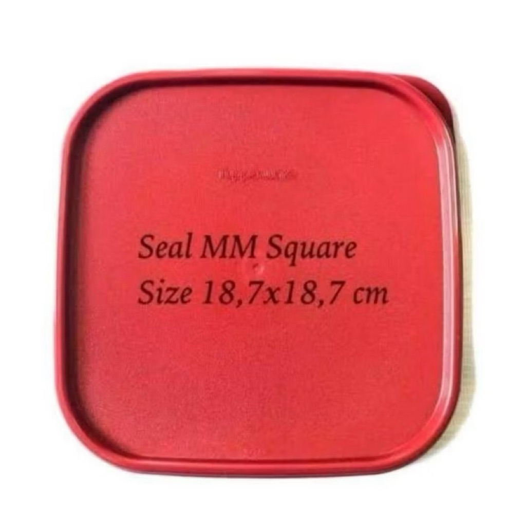 Tutup NEW seal MM square 4lt Tupperware free base second