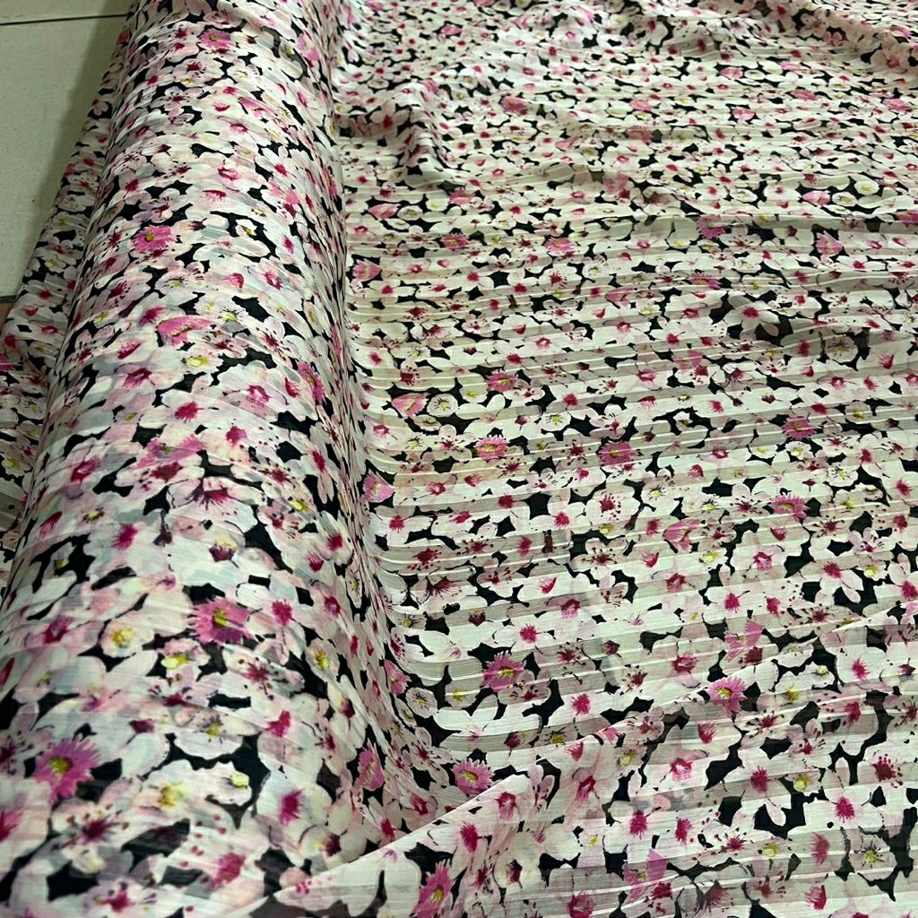 KAIN SIFON EMBOS PREMIUM MOTIF BUNGA KECIL - KAIN SIFON DOBY MOTIF KEMBANG KECIL - KAIN SIFON MOTIF 