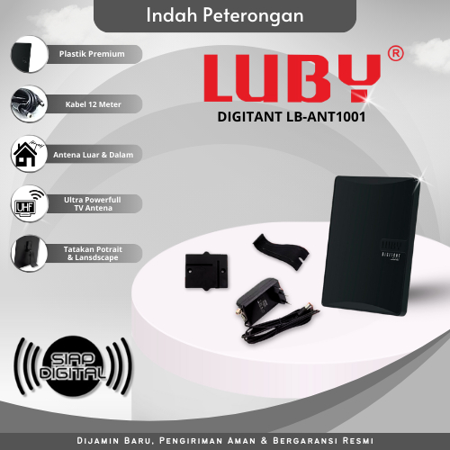 Antena Digital Outdoor & Indoor Luby Digitant/Noise Starlink Jernih Murah/Antena TV digital Jombang