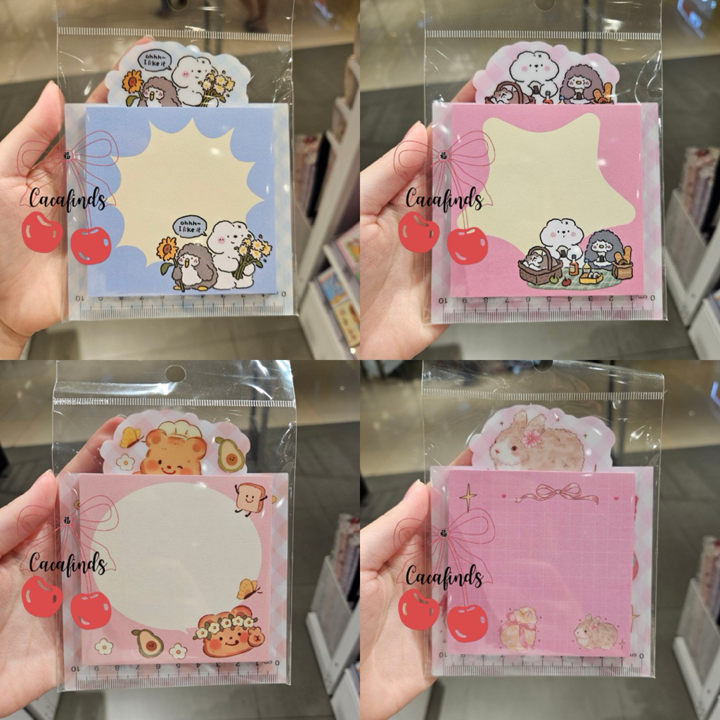 

OHSOME x Fanzstudio‼️Multifunction Sticky Note / Memo Pad Animal Manga Collection (Rabbit / Bear / Kitten)