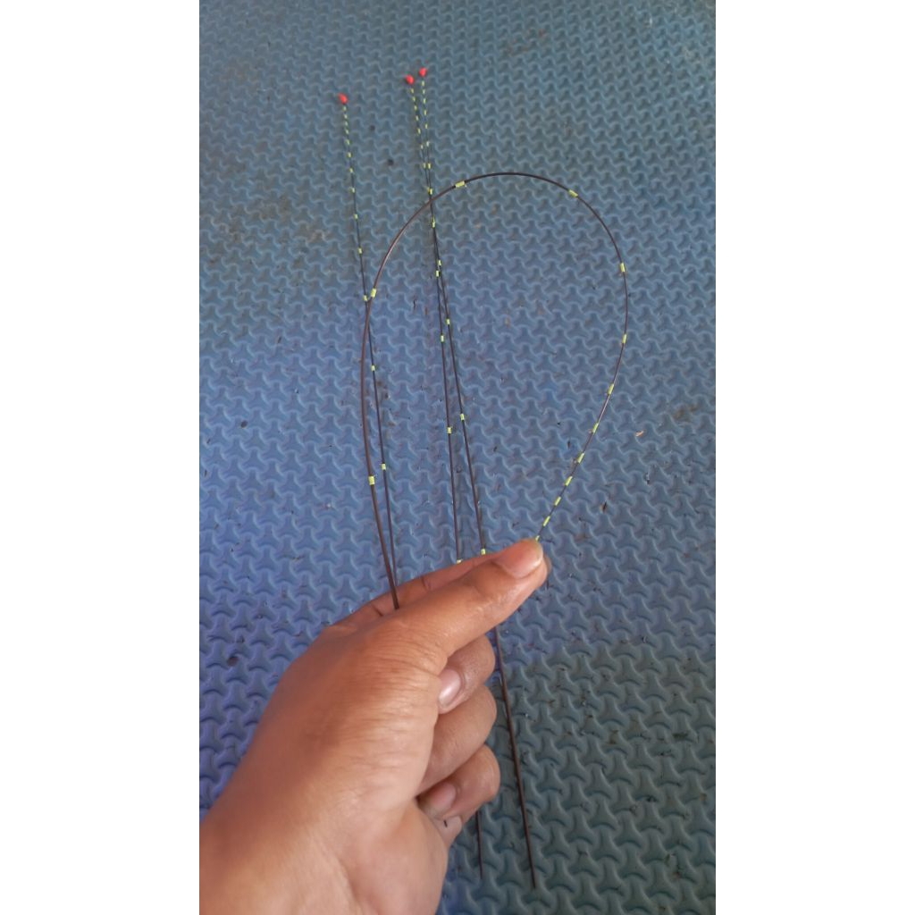 ujung tegek, carbon solid, serut lentur, kolong, super lentur, micro fishing, 45cm