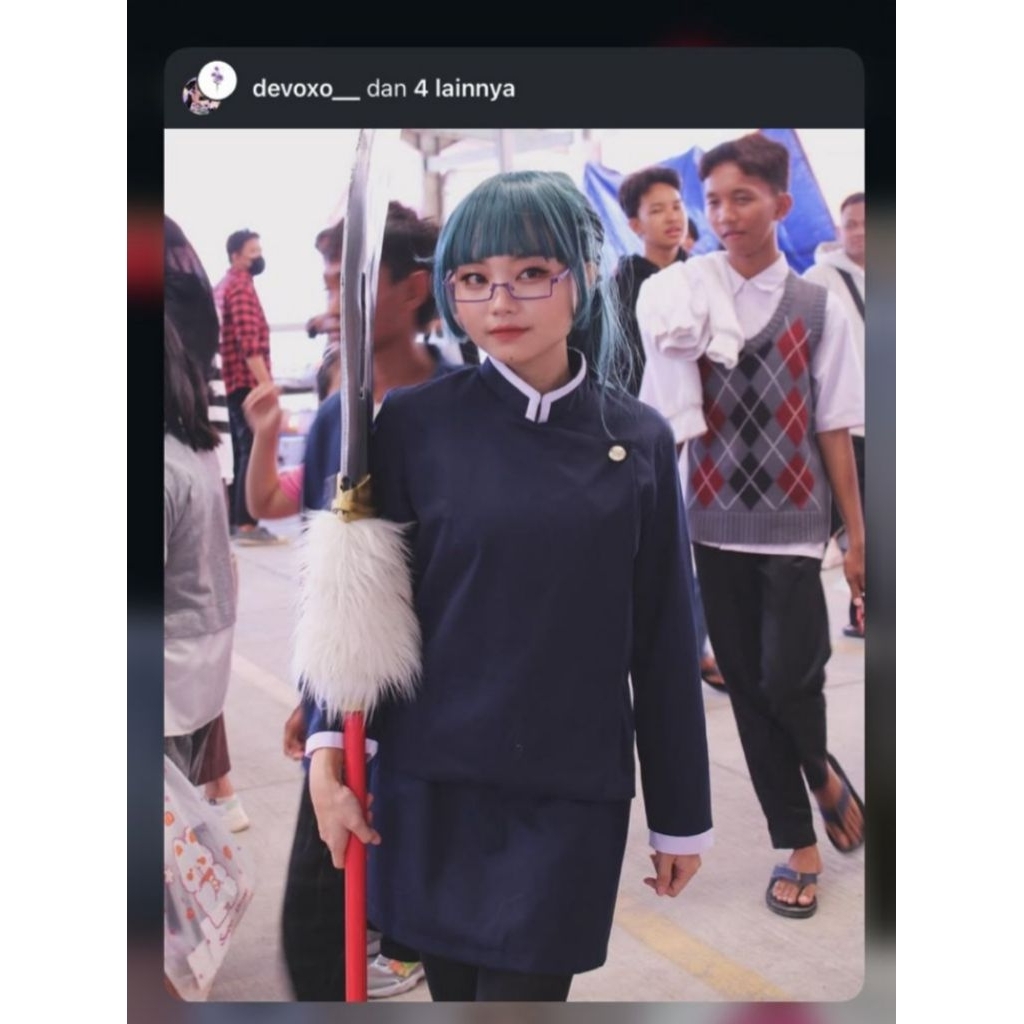 (PRELOVED) KOSTUM COSPLAY MAKI ZENIN JUJUTSU KAISEN