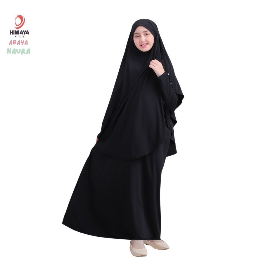 HIMAYA - Abaya Set Anak - Gamis Cadar Anak - Abaya Remaja 7-15  tahun - Haura PO