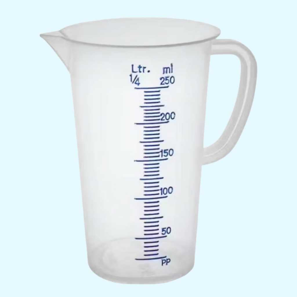 gelas ukur 250 ml green leaf/gelas takar 250 ml plastik merk green leaf