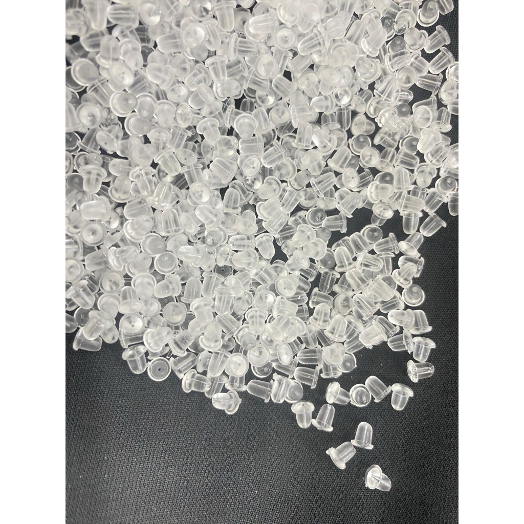 per -+1000pcs - karet anting tusuk anting pantat anting tusuk anting rubber earring stoper 5mm