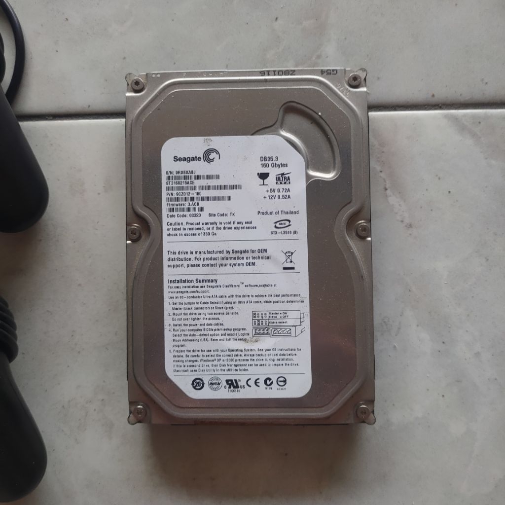 Hardis Ps2 Internal ATA/IDE 160gb