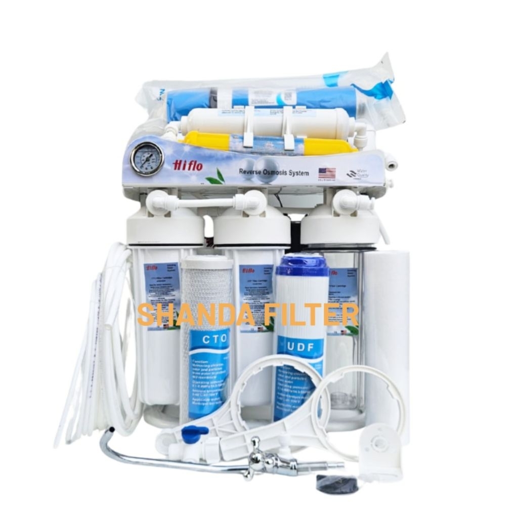 Mesin RO Hiflo 500 Gpd / Mesin RO 6 Step 500 Gpd Filter Air Minum