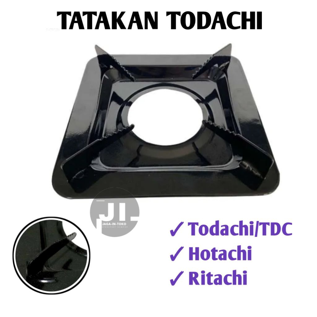 TATAKAN KAKI KOMPOR GAS HITACHI TODACHI TDC HOCK GLACIO MODEL KOTAK PLAT KAKI 4 ORI